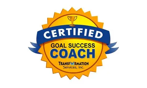 Certified Goal Success Life Coach certificate