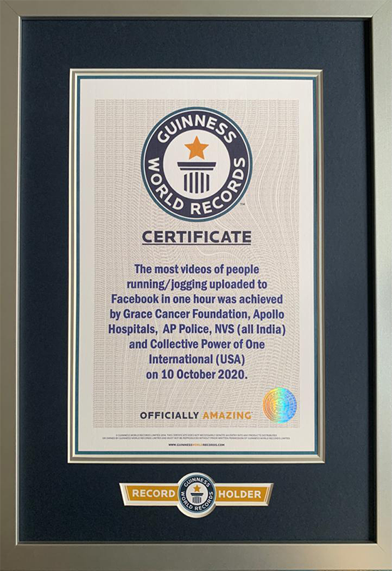 Recognition coverage tied to Guinness World Record cancer awareness campaigns